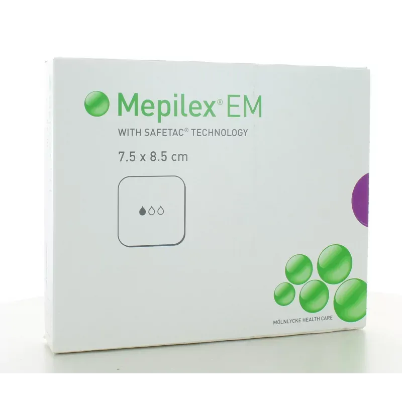 Mepilex Pansements EM 7,5X8,5cm 10 pièces