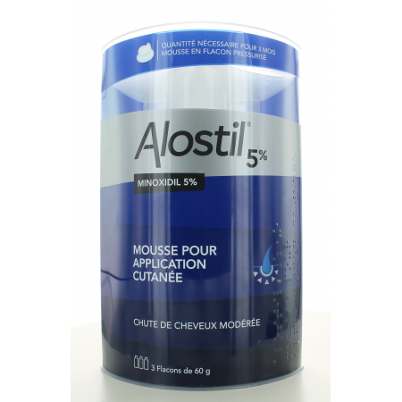 Alostil 5% Mousse 3X60g - Univers Pharmacie