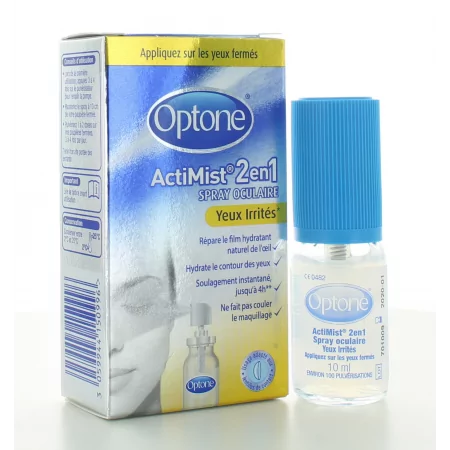 Optone Spray Oculaire Actimist 2en1 Yeux Irrités 10ml - Univers Pharmacie