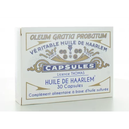 Huile de Haarlem 30 capsules - Univers Pharmacie