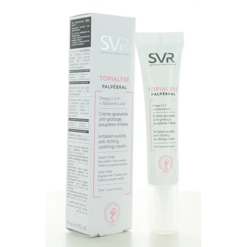 SVR Topialyse Palpébral Crème 15ml - Univers Pharmacie