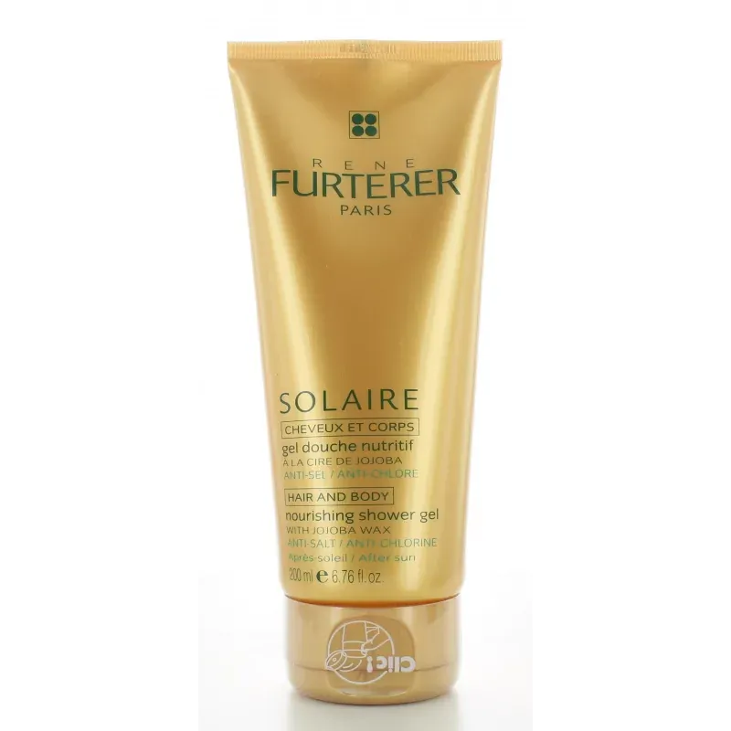 Gel Douche Nutritif Cheveux et Corps Furterer Solaire 200 ml