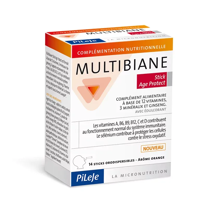 Multibiane Age Protect PileJe 14 sticks orodispersibles