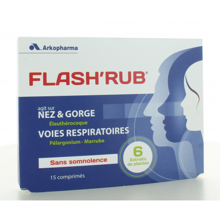 Arkopharma Flash'Rub 15 comprimés