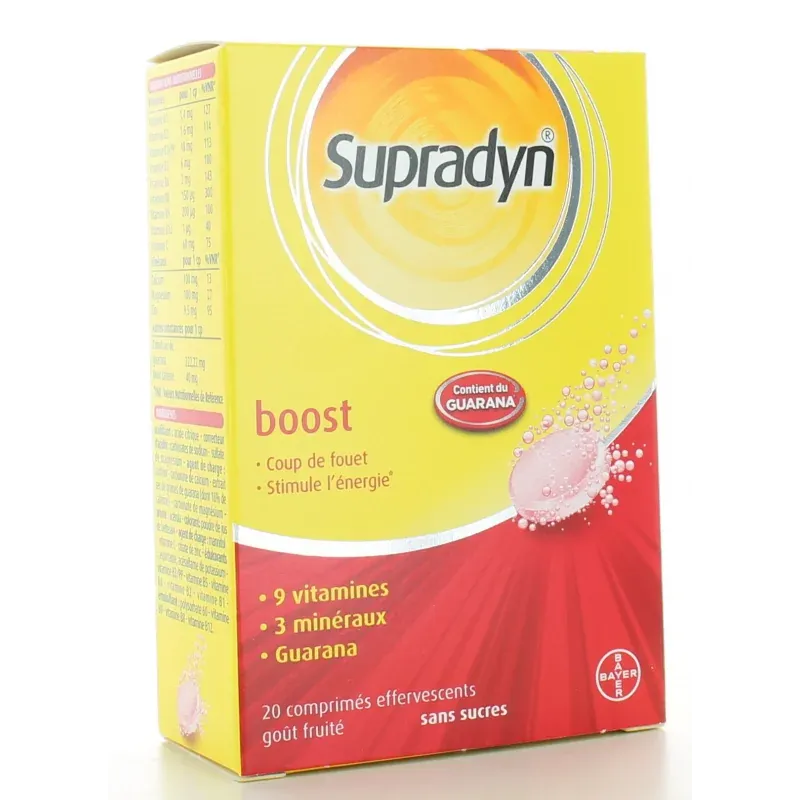 Supradyn Boost 20 comprimés effervescents