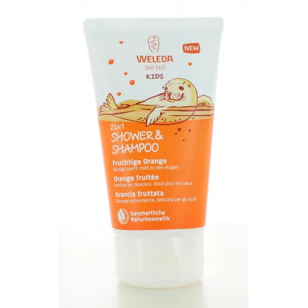 Shampooing Gel douche 2en1 Orange Fruitée Weleda...