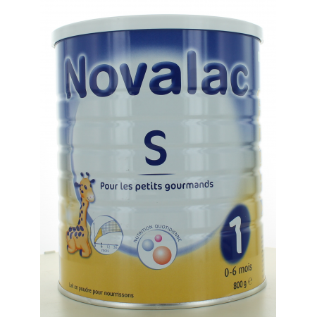 Novalac S 1 0-6 mois 800g - Univers Pharmacie