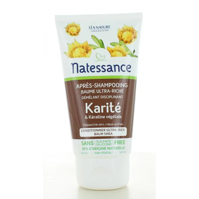 Natessance Après-shampooing Baume Ultra-riche Karité 150ml - Univers Pharmacie