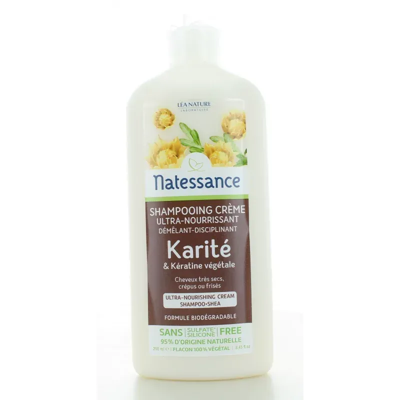 Natessance Shampooing Crème Karité 250ml