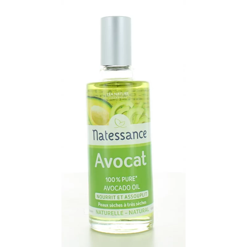 Huile d'Avocat 100% Bio, Pure, Naturelle et Pressée à froid - 50