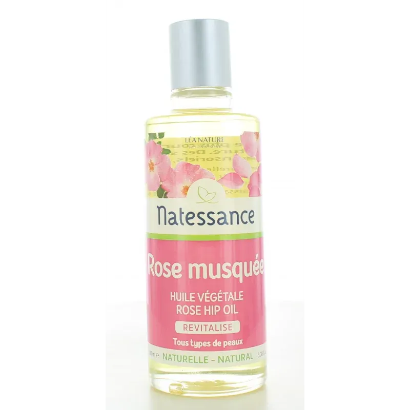 Natessance Huile Végétale Rose Musquée 100ml Natessance Huile Végétale Rose Musquée 100ml