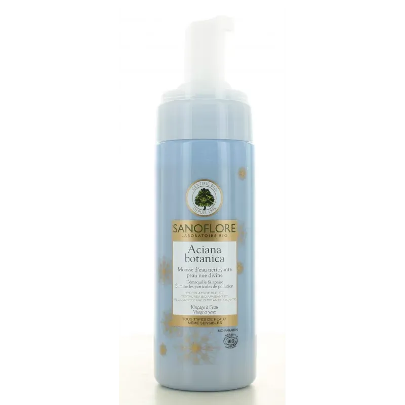 Sanoflore Aciana Botanica Mousse d'Eau Nettoyante 150ml Sanoflore Aciana Botanica Mousse d'Eau Nettoyante 150ml