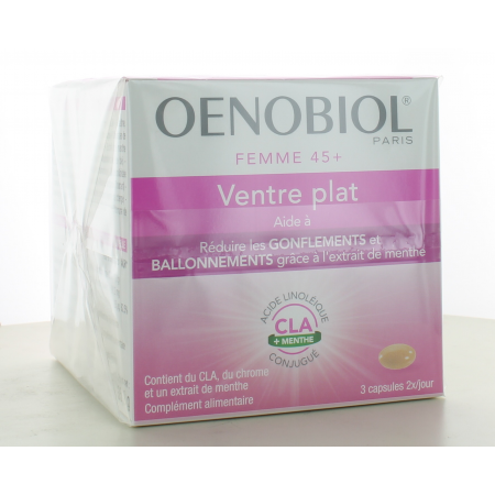 Oenobiol Ventre Plat Femme 45+ 2X60 capsules