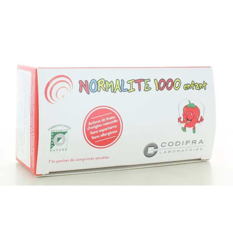 Codifra Normalite 1000 Enfant 14 comprimés