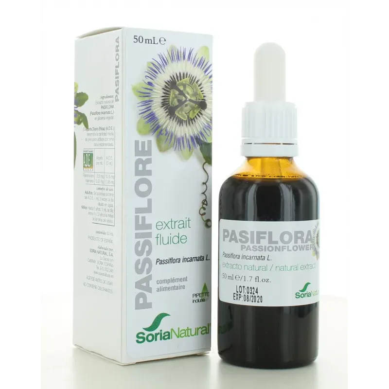 Extrait Fluide Passiflore Soria Natural 50 ml