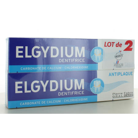 Dentifrice Elgydium Antiplaque 2X75 ml