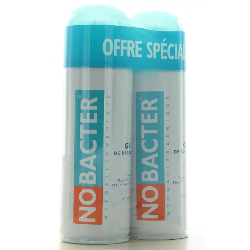 Nobacter Gel de Rasage 2X150ml - Univers Pharmacie
