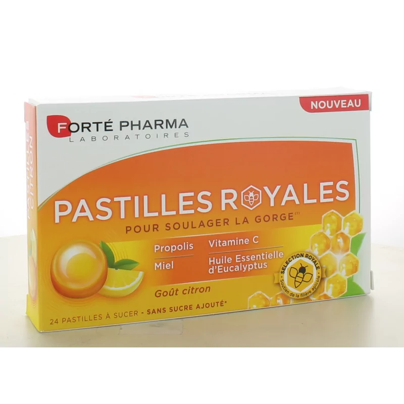 Pastilles Royales Goût Citron Forté Pharma 24 pastilles