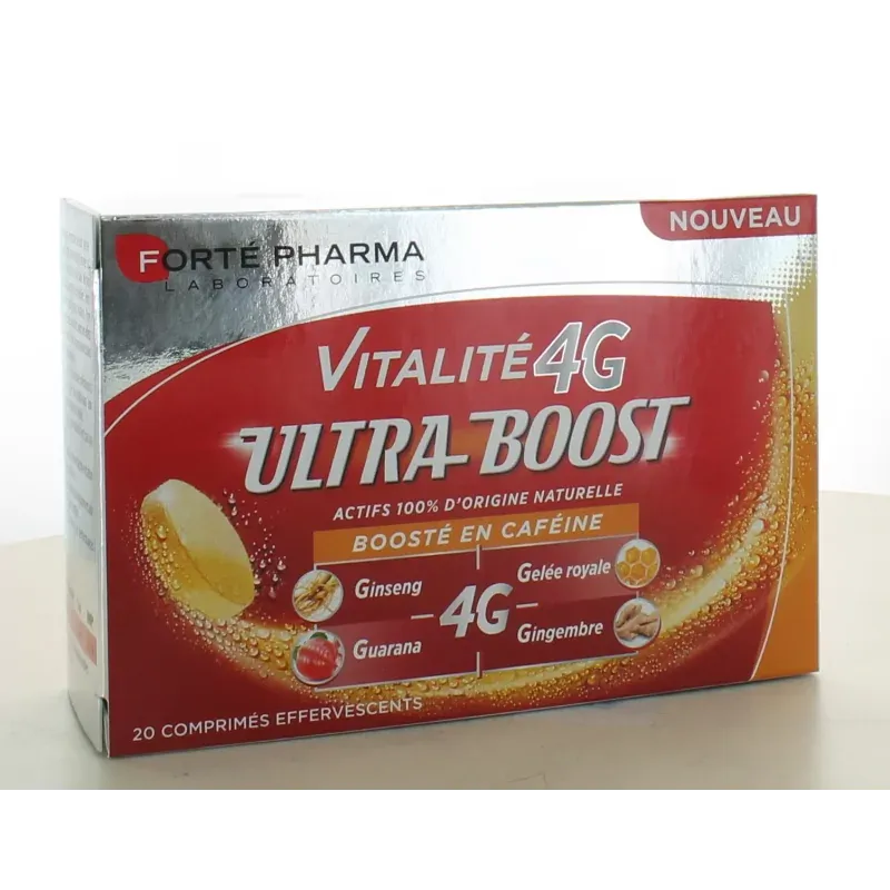Vitalité 4G Ultra Boost Forté Pharma 20 comprimés effervescents