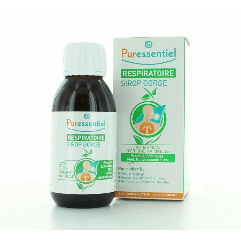 Puressentiel Respiratoire Sirop Gorge 125ml - Univers Pharmacie