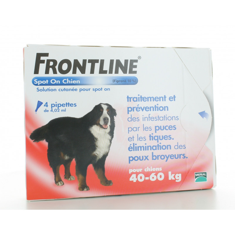 Frontline Spot On Chien 40-60 kg 4 pipettes