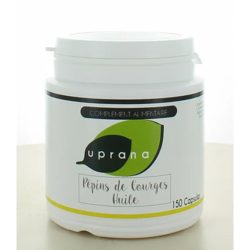 Uprana Pépins de Courges Huile 150 capsules - Univers Pharmacie