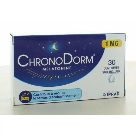 ChronoDorm Mélatonine 1mg 30 comprimés