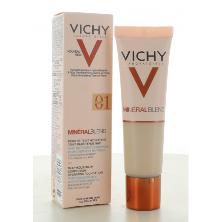 Vichy MinéralBlend Fond de Teint Hydratant 01 Clay 30ml
