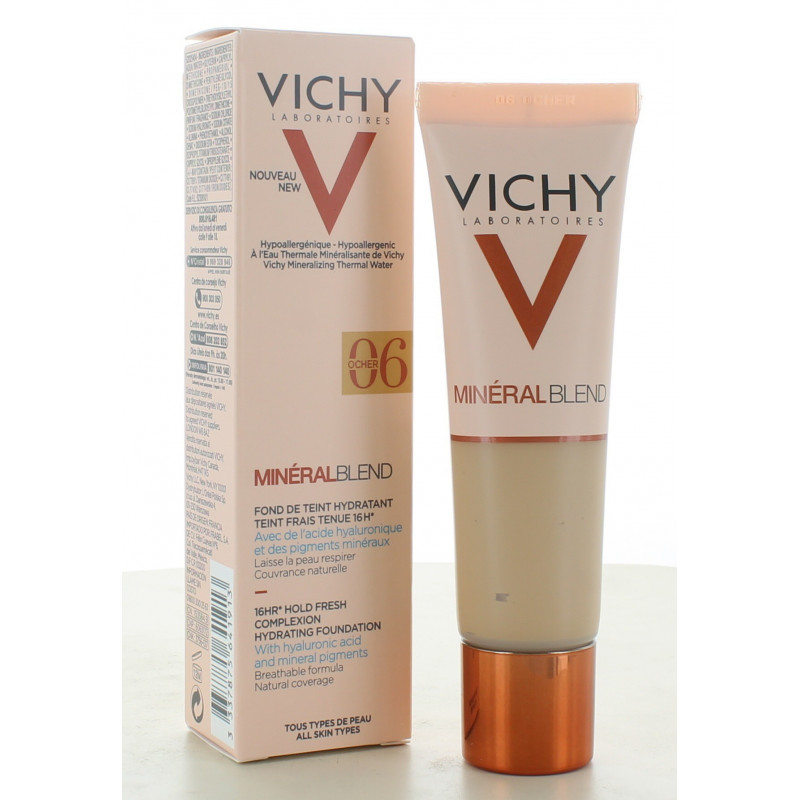 Vichy MinéralBlend Fond de Teint Hydratant 06 Ocher 30ml Vichy MinéralBlend Fond de Teint Hydratant 06 Ocher 30ml