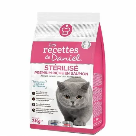 Croquettes Les Recettes de Daniel Premium Chat Stérilisé Saumon 3kg