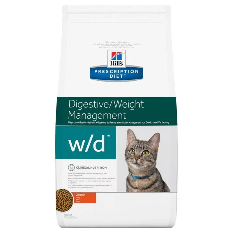 Croquettes Hill's Prescription Diet Féline Digestive/Weight Management w/d 1.5kg