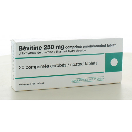 Bévitine 250 mg 20 comprimés