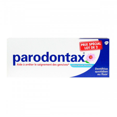 Parodontax Dentifrice Fraîcheur Intense 2X75ml - Univers Pharmacie