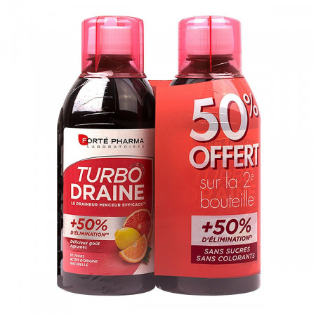 Forté Pharma Turbo Draine Goût Agrumes 2X500ml