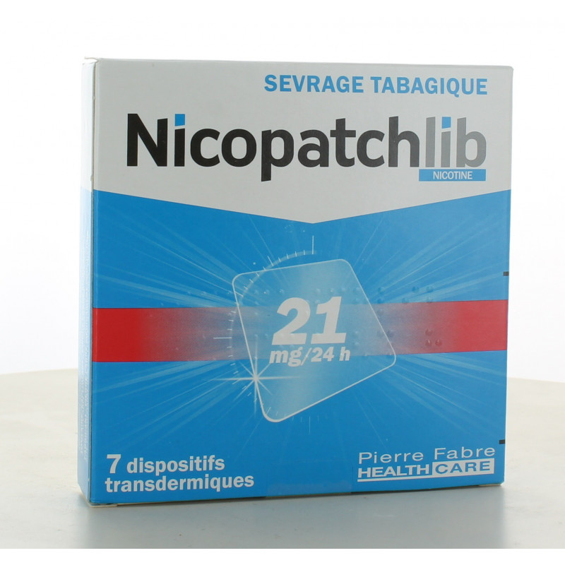 Nicopatchlib 21mg/24H 7 patchs - Univers Pharmacie Nicopatchlib 21mg/24H 7 patchs - Univers Pharmacie