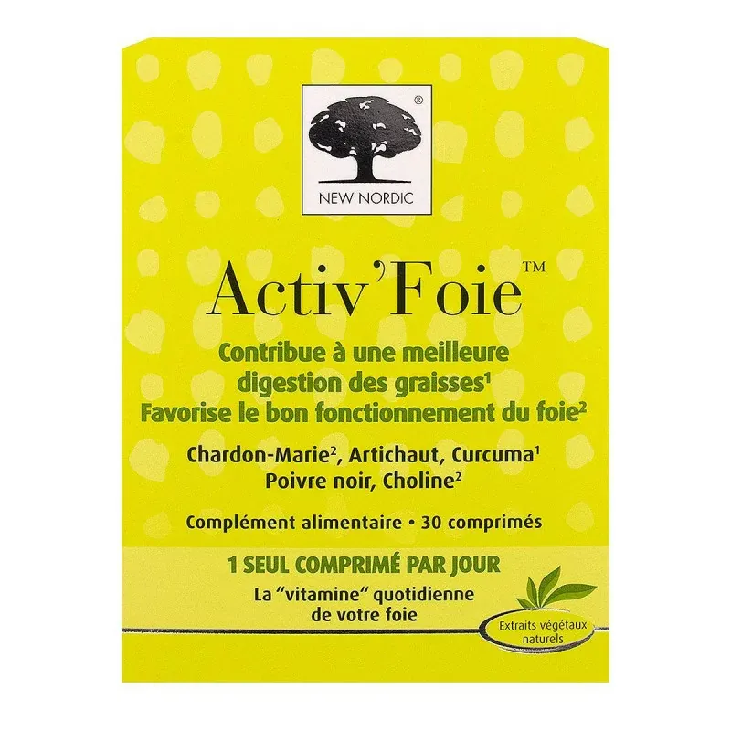 Activ'foie New Nordic 30 comprimés - Univers Pharmacie