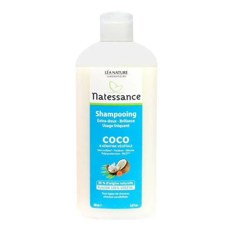 Natessance Shampooing Coco Extra-Doux 250ml