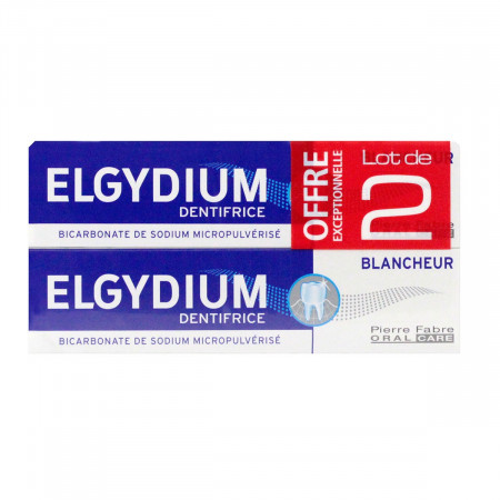 Dentifrice Blancheur Elgydium 2x75ml