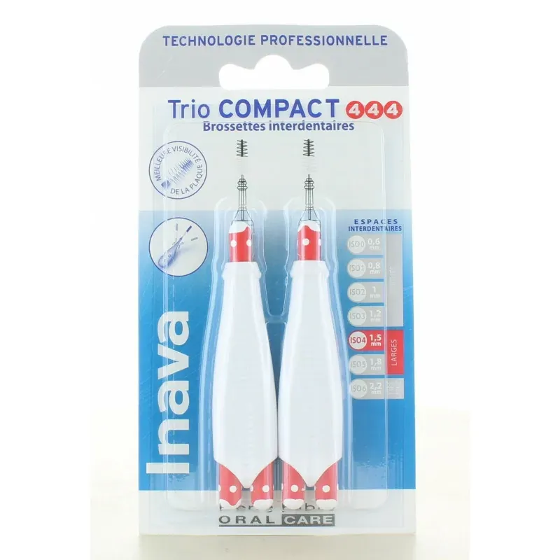 Inava Trio Compact 4/4/4 Brossettes Interdentaires X6