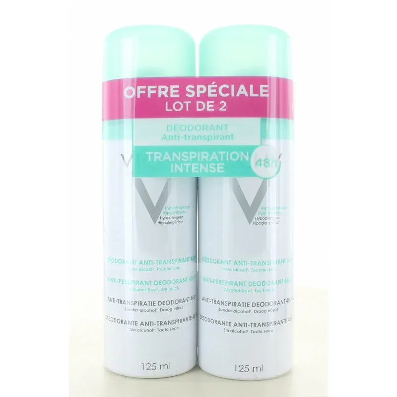 Vichy Déodorant Anti-transpirant 2X125ml Vichy Déodorant Anti-transpirant 2X125ml