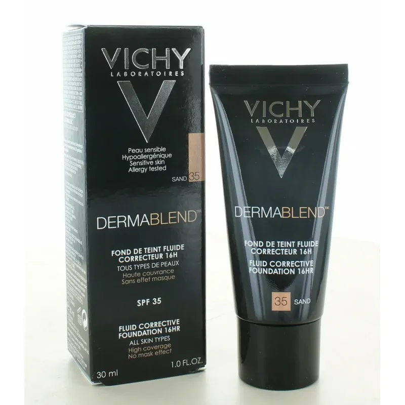 Vichy Dermablend Fond de Teint Fluide SPF35 35 Sand 30ml Vichy Dermablend Fond de Teint Fluide SPF35 35 Sand 30ml