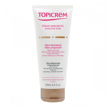 Topicrem Ultra-hydratant Hâle Progressif 200ml - Univers Pharmacie