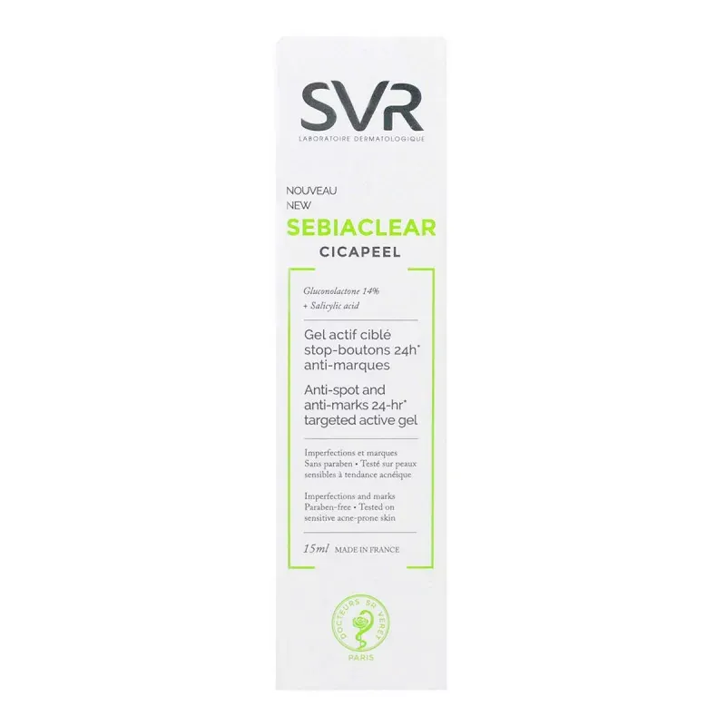 SVR Sebiaclear Cicapeel Gel Actif Stop Boutons 15ml