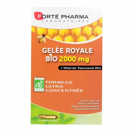 Forté Pharma Gelée Royale et Miel Bio 2000mg 20...