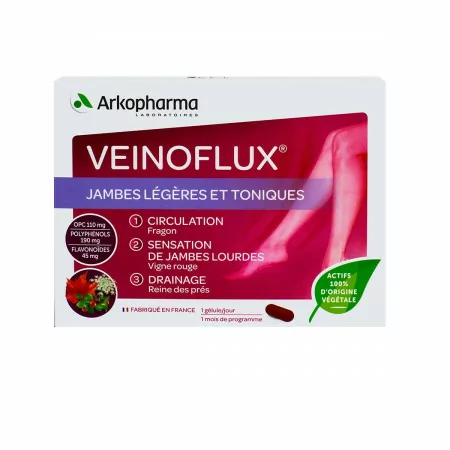 Veinoflux Jambes Légères Arkopharma 30 gélules