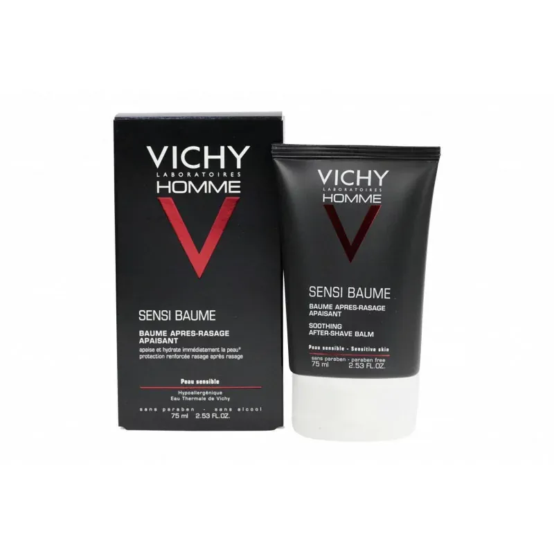 Vichy Homme Sensi Baume Après-rasage 75ml - Univers Pharmacie Vichy Homme Sensi Baume Après-rasage 75ml - Univers Pharmacie