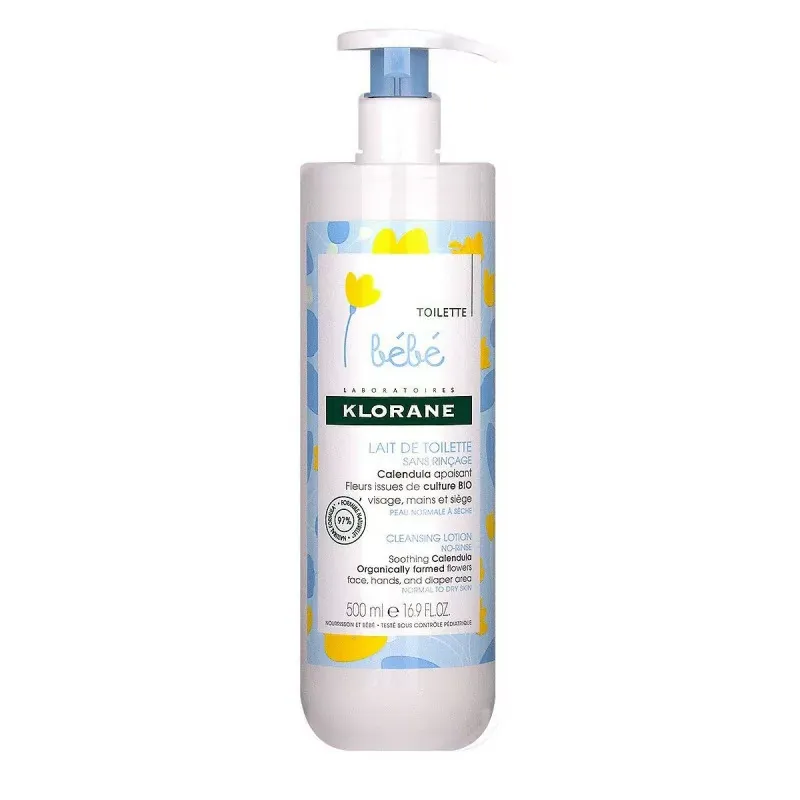 Klorane Bébé Lait de Toilette Calendula 500ml