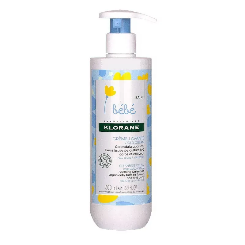 Klorane Bébé Crème Lavante Cold Cream 500ml