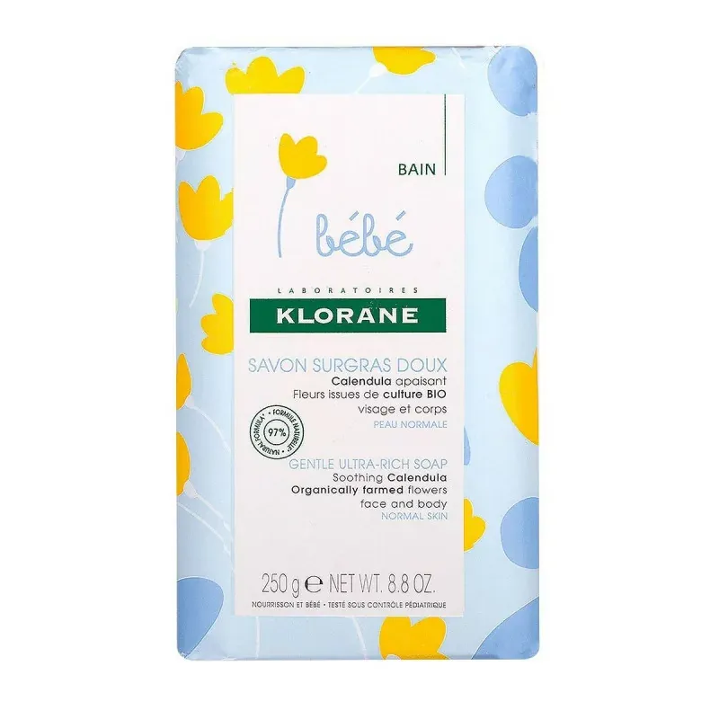 Savon Surgras Doux Bébé Klorane 250g