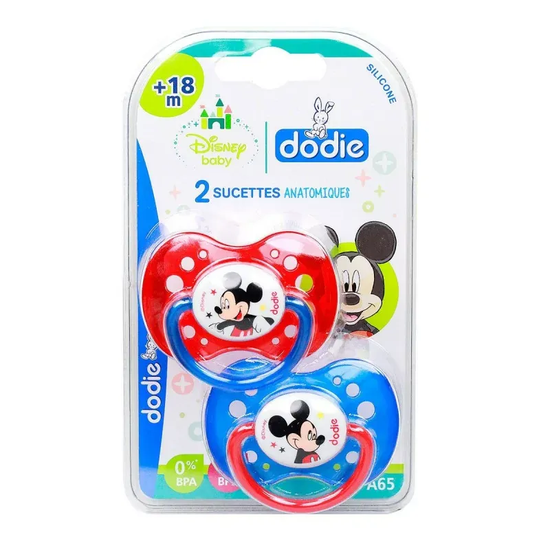 Dodie Sucette Anatomique Silicone +18 mois X2